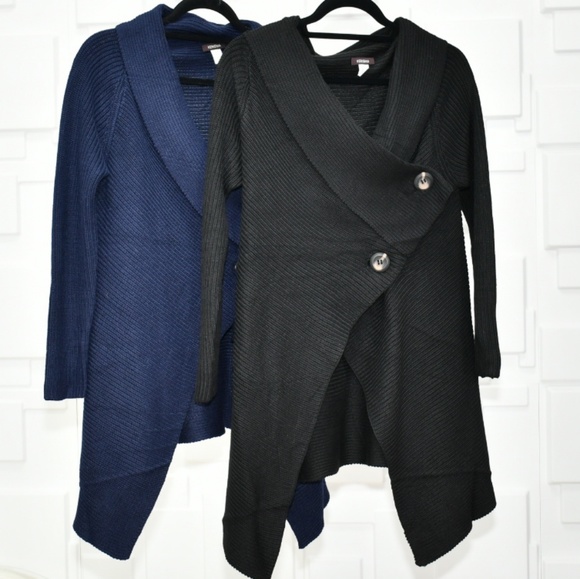 Navy Blue Cardigan - Picture 3 of 4